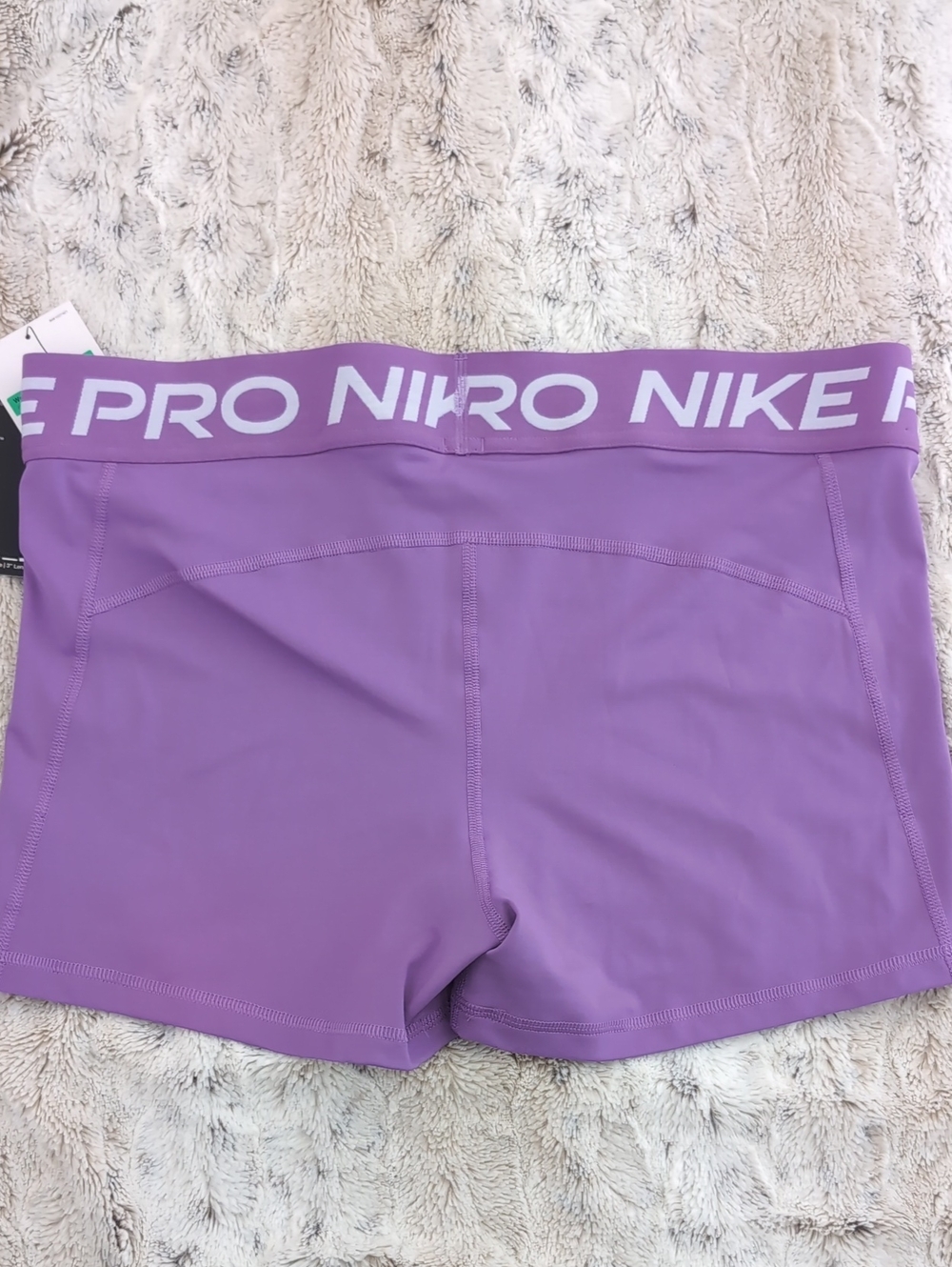 Nike Mid Rise Black Raspberry Pro 3” Shorts - Picture 9 of 9